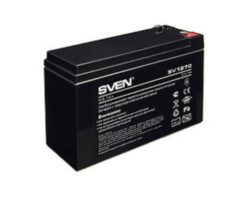 [батареи] Sven SV1270 (12V 7Ah) батарея аккумуляторная {каждая батарейка в отдельном прозрачном пакете}