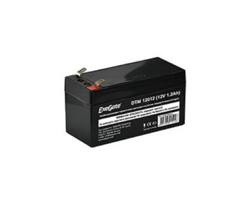 [батареи] Exegate EX282956RUS Аккумуляторная батарея DTM 12012 (12V 1.2Ah, клеммы F1)