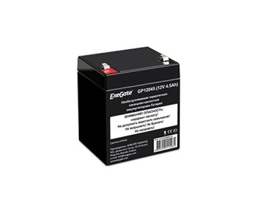 [батареи] Exegate EX282960RUS Аккумуляторная батарея GP12045 (12V 4.5Ah, клеммы F1)