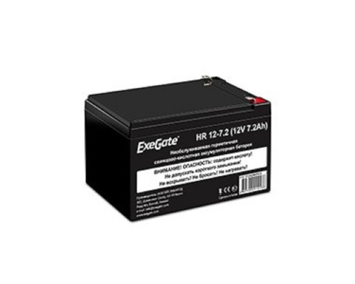 [батареи] Exegate EX282965RUS Аккумуляторная батарея HR 12-7.2 (12V 7.2Ah 1227W, клеммы F2)