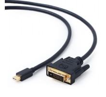 Cablexpert Кабель mDP-DVI, 20M/25M, 1.8м, черный, позол.разъемы, пакет (CC-mDPM-DVIM-6)