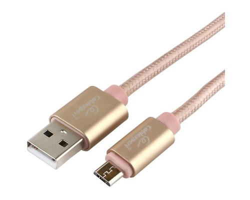 [кабели] Cablexpert Кабель USB 2.0 CC-U-mUSB01Gd-1.8M AM/microB, серия Ultra, длина 1.8м, золотой, блистер