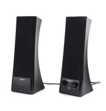 Gembird SPK-500, черный, 6 Вт, рег. громкости, разъём для наушников,питание 220