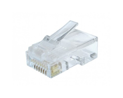 [Коннектор] Gembird Вилка RJ-45 (8P8C) универсальная кат.6, контакты 30 микрон (100 шт.) (LC-8P8C-002)
