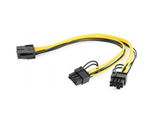 [кабели] Cablexpert Кабель питания PCI-Express 8-пин на 6+2 пин x 2 шт., 0.3 м (CC-PSU-85)