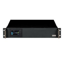 PowerCom King Pro RM KIN-1500AP LCD (2U) ИБП {Line-Interactive, 1500VA/1200W, Rack, 6х С13, Serial+USB, SmartSlot, RS-232} (1152600)