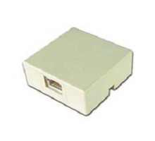 Gembird TA-101 Розетка телефонная RJ-11 (6P4C) внешняя 1 порт, белая