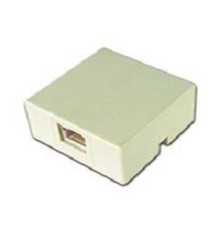 Gembird TA-101 Розетка телефонная RJ-11 (6P4C) внешняя 1 порт, белая