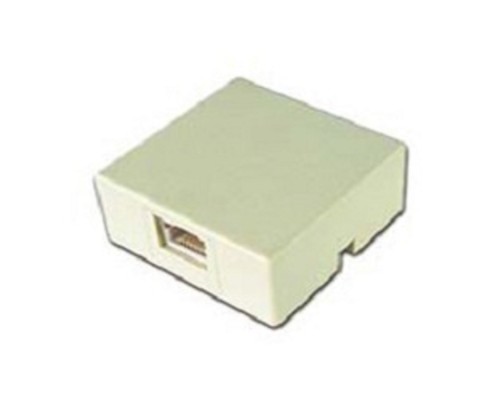 [Коннектор] Gembird TA-101 Розетка телефонная RJ-11 (6P4C) внешняя 1 порт, белая