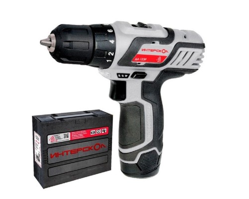 [Дрель, Шуруповерт] ИНТЕРСКОЛ ДА-12ЭР акк. дрель-шуруп ПРОМО [434.2.2.20] { 12В, Li-ion, 2 аккум., 2Ач }