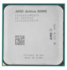 CPU AMD Athlon 3000G OEM  (YD3000C6M2OFH) {3.5GHz, 5MB, 35W, AM4, with Radeon Vega 3 Graphics}