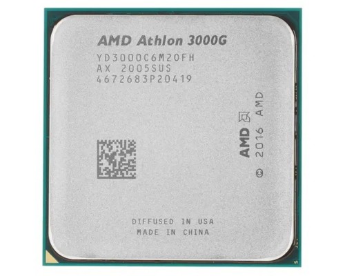 [Процессор] CPU AMD Athlon 3000G OEM  (YD3000C6M2OFH) {3.5GHz, 5MB, 35W, AM4, with Radeon Vega 3 Graphics}
