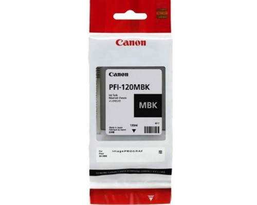 [Расходные материалы] Canon PFI-120MBK 2884C001  Картридж для  TM-200/TM-205/TM-300/TM-305, 130 мл. матовый чёрный   2884C001/2884C002
