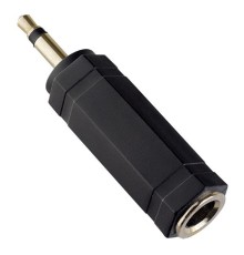 PERFEO Переходник Jack 6.35 мм розетка - Jack 3.5 мм вилка, стерео-аудио (A7024)