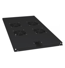 Cabeus TRAY-100-BK Модуль вентиляторный с 4-я вентиляторами для установки в напольные шкафы серии SH-05C , ND-05C глубиной 1000мм, цвет черный (RAL 9004)