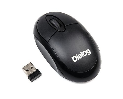 [Мышь] Мышь MROC-10U Dialog Comfort RF 2.4G Optical - 3 кнопки + ролик прокрутки, USB, черная