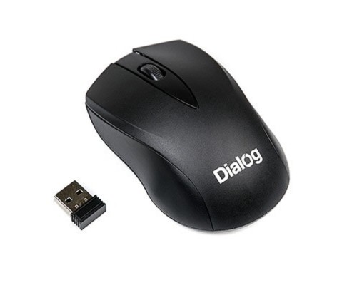[Мышь] Мышь MROC-15U Dialog Comfort RF 2.4G Optical - 3 кнопки + ролик прокрутки, USB, черная