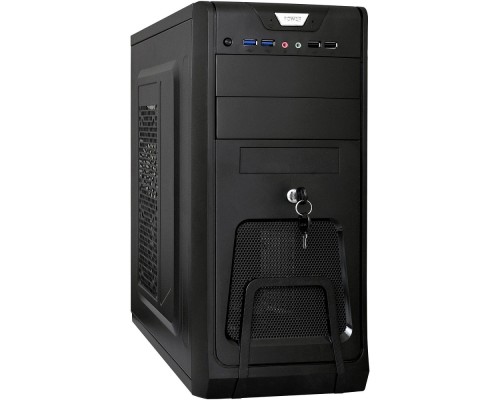 [Корпуса] Exegate EX283215RUS Корпус Miditower ExeGate CP-603UB Black, ATX, <CP350W, 80mm>, 2*USB+2*USB3.0, Audio, замок блокировки кнопки питания