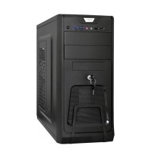 Exegate EX283217RUS Корпус Miditower ExeGate CP-603UB Black, ATX, <CP450W, 80mm>, 2*USB+2*USB3.0, Audio, замок блокировки кнопки питания