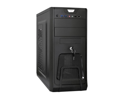[Корпуса] Exegate EX283217RUS Корпус Miditower ExeGate CP-603UB Black, ATX, <CP450W, 80mm>, 2*USB+2*USB3.0, Audio, замок блокировки кнопки питания