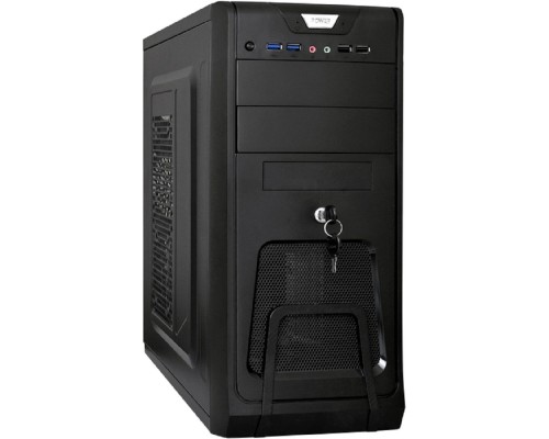 [Корпуса] Exegate EX283218RUS Корпус Miditower ExeGate CP-603UB Black, ATX, <CP500W, 80mm>, 2*USB+2*USB3.0, Audio, замок блокировки кнопки питания