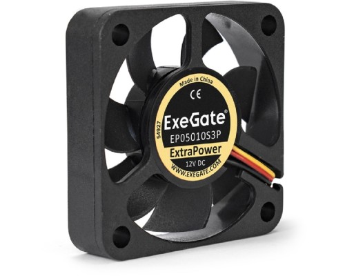 [Вентиляторы] Exegate EX283367RUS Вентилятор ExeGate ExtraPower EP05010S3P, 50x50x10 мм, подшипник скольжения, 3pin, 5000RPM, 25dBA