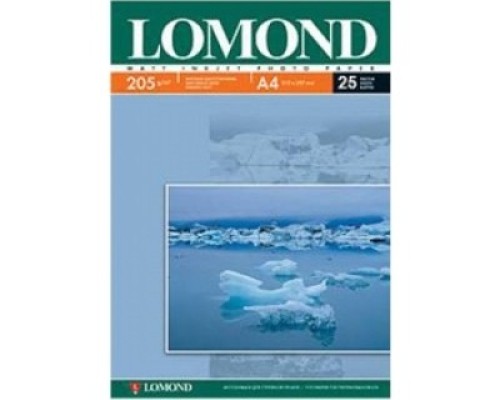 [Бумага] Фотобумага LOMOND 0102124 Одностороняя Матовая, 205г/м2, A4(21х29см)/25л.