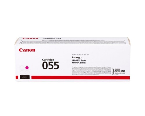 [Расходные материалы] Canon 055 M Тонер-картридж для Canon LBP66x/MF74x, (2100 стр.), пурпурный