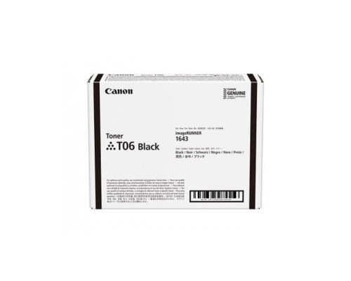 [Расходные материалы] Canon  Тонер лазерный T06 чёрный (20 500 стр.) для Canon IR1643s.  3526C002