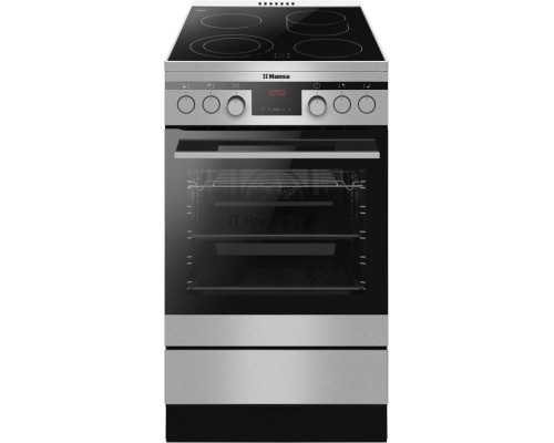 Электрическая плита Hansa FCCX58225 нержавеющая сталь стеклокерамика