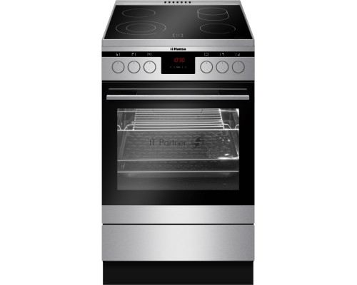 Электрическая плита Hansa FCCX58225 нержавеющая сталь стеклокерамика