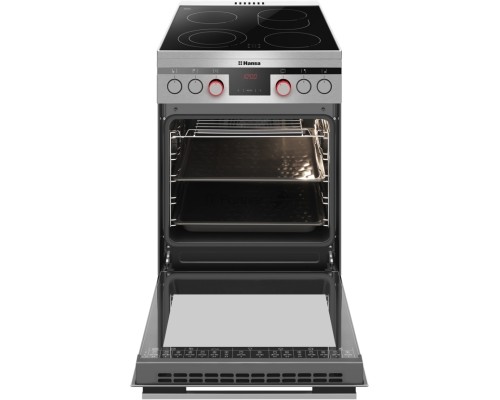 Электрическая плита Hansa FCCX58225 нержавеющая сталь стеклокерамика