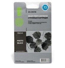 Картридж струйный Cactus CS-C9370 №72 черный (130мл) для HP DJ T610/T620/T770/T1100/T1100/T1120/T1200
