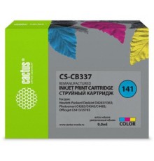 Картридж струйный Cactus CS-CB337 №141 многоцветный (9мл) для HP DJ D4263/D4363/D5360/DJ J5783/J6413