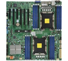 Supermicro MBD-X11DPI-N-B Серверная материнская плата X11DPi N Motherboard Dual Socket P (LGA 3647) supported, CPU TDP support 205W, 2 UPI up to 10.4 GT/s OEM