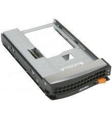 Supermicro MCP-220-00138-0B Tool-less Black gen-5 3.5-to-2.5 NVMe drive tray, Orange tab [MCP-220-00138-0B]