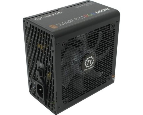 [Блок питания] Блок питания Thermaltake ATX 650W Smart BX1 RGB 80+ bronze (24+4+4pin) APFC 120mm fan color LED 6xSATA RTL [PS-SPR-0650NHSABE-1]