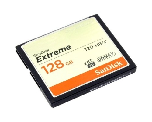[Карта памяти ] Compact Flash 128GB Sandisk Extreme CF 120MB/s, 85MB/s write, UDMA7