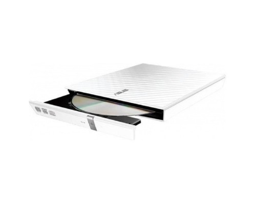 [Устройство чтения-записи] ASUS White Slim Ret. Karim Rashid Collection SDRW-08D2S-U LITE, USB, Белый 90-DQ0436-UA221KZ