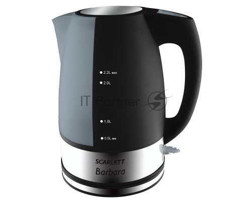 Чайник электрический Scarlett SC-1020 2.2л. 2200Вт черный (корпус: пластик)