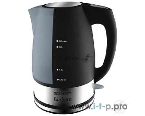 Чайник электрический Scarlett SC-1020 2.2л. 2200Вт черный (корпус: пластик)