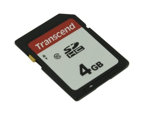 [Карта памяти ] SecureDigital 4Gb Transcend TS4GSDC300S {SDHC Class 10}