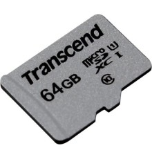 Micro SecureDigital 64Gb Transcend Class 10 TS64GUSD300S {MicroSDXC Class 10 UHS-I U1}