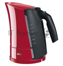 Чайник электрический Braun WK300 1.7л. 2280Вт красный (корпус: пластик)