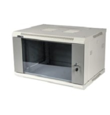 Lanmaster TWT-CBWPG-9U-6X6-GY Шкаф настенный серии Pro, 9U 600x600, стеклянная дверь