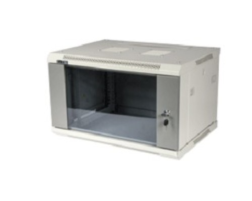 [Монтажное оборудование] Lanmaster TWT-CBWPG-9U-6X6-GY Шкаф настенный серии Pro, 9U 600x600, стеклянная дверь