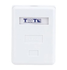 Розетка Lanmaster TWT-SM1-45/S6-WH настен.RJ45 кат.6 STP бел. (упак.:1шт)