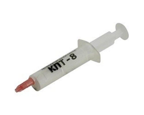 [Термопаста] Термопаста КПТ-8 кремнийорганическая на основе оксида цинка, 8 г, шприц