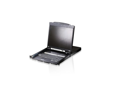 [Переключатель] Коммутаторы консоли KVM W/LCD 8PORT CL5808N-ATA-RG ATEN