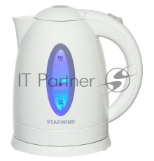 Чайник электрический Starwind SKP2211 1.7л. 2200Вт белый (корпус: пластик)